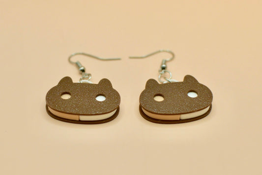 Steven Universe Cookie Cat inspired earrings