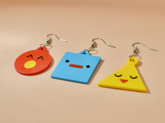 Make Some Noise "Little Guys" inspired earrings (3D and double sided)